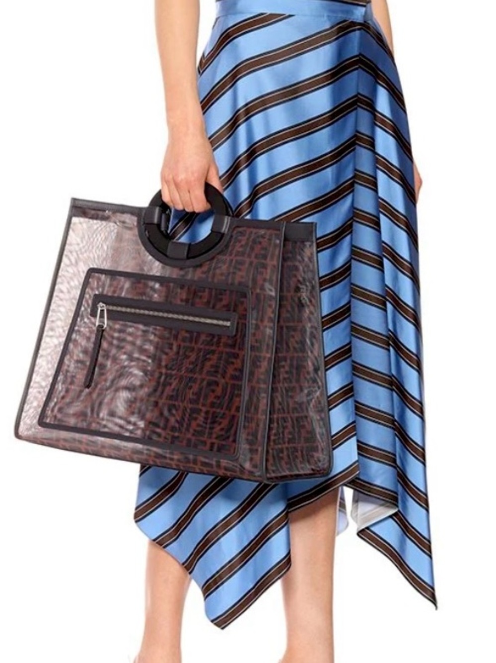 Runway Fendi Mesh Zucca Beach Bag